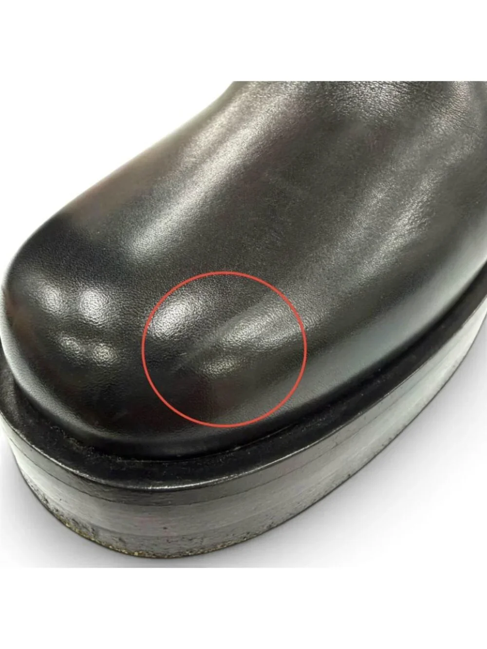 Hermes Horse H Design Leather Long Boots Black